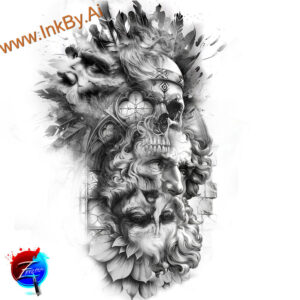 faces tattoo design ideas Surrealism enigmatic visuals angular for stomach