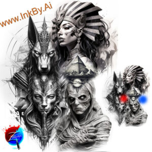 other-dark tattoo design ideas detailed textures grimace represents determination